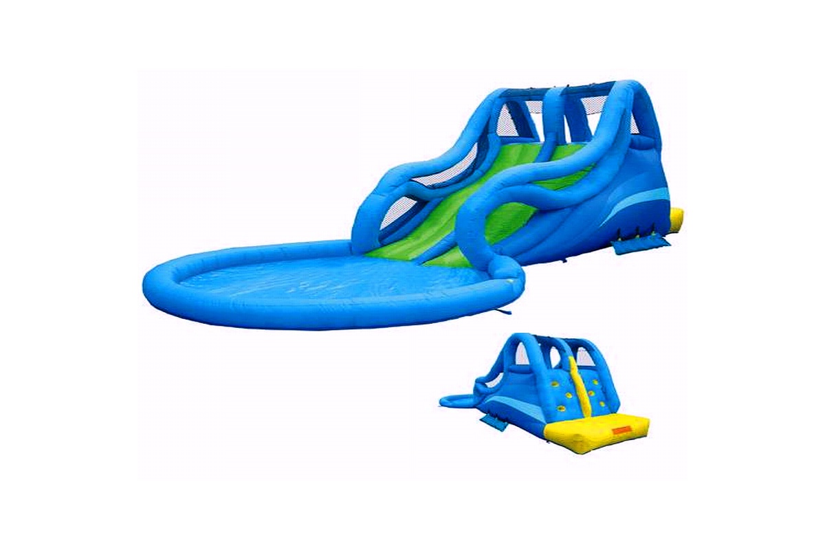 WW105 Big Surf Double Slide with Pools Inflatable Water Slide