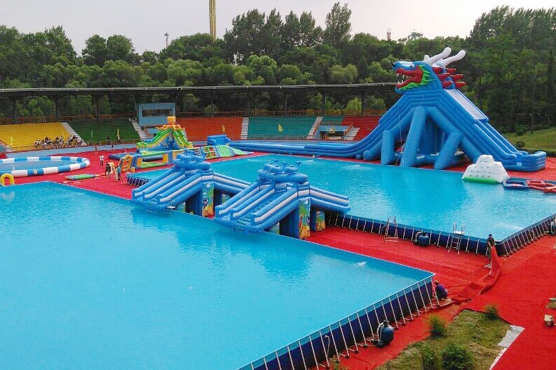 Giant Steel Frame Pool Metal Framed Supported Swimming Pool