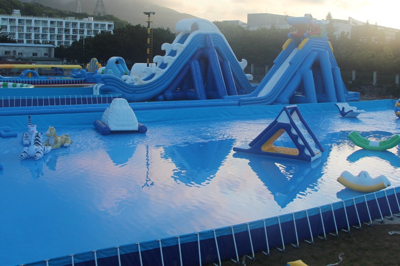 Rectangle Steel Frame Pool Metal Framed Swimming Pools for kids adults