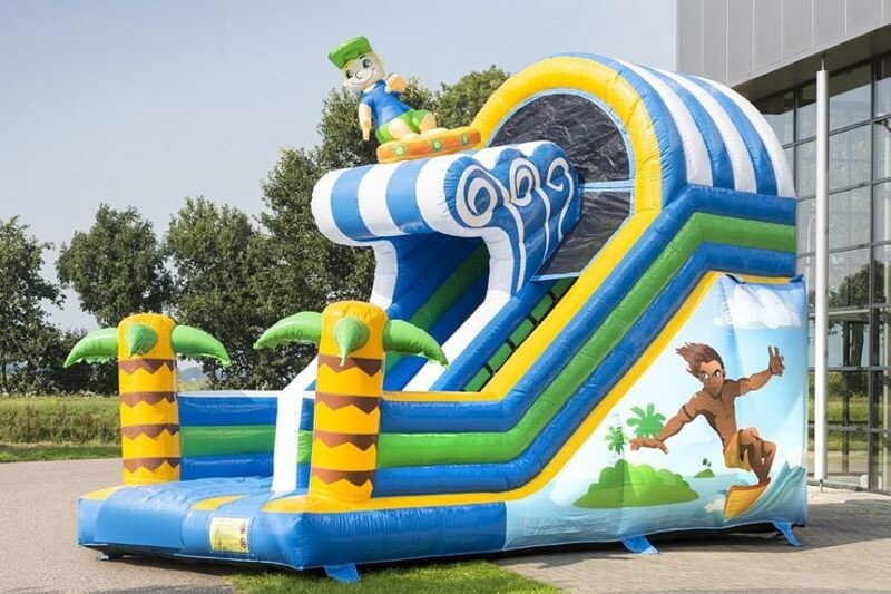 MC190 The Summer Surfer Inflatable Dry Slide Bouncer Slide