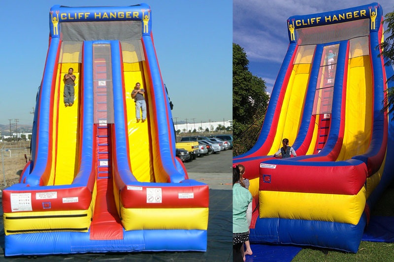 DS041 27ft Tall Cliff Hanger Inflatable Dry Slide
