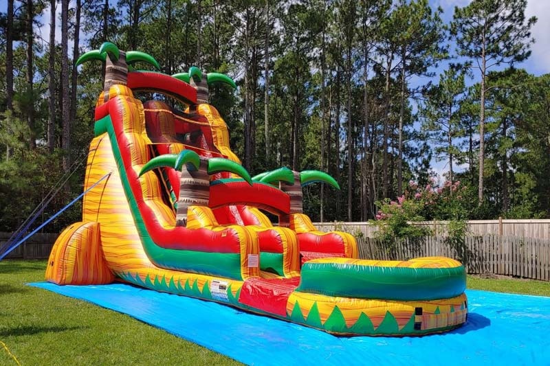 WS096 22ft Tropical Fiesta Breeze Inflatable Water Slide