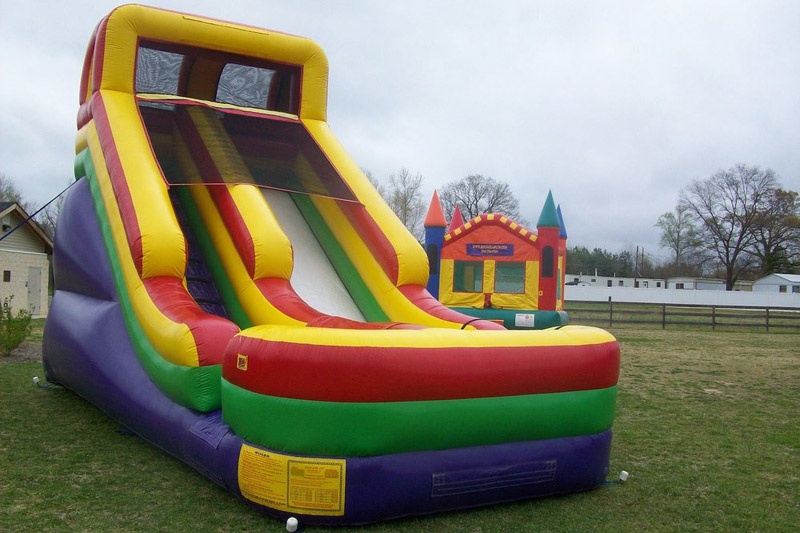 DS018 20ft Adult Kids Yellow Red Inflatable Dry Slide