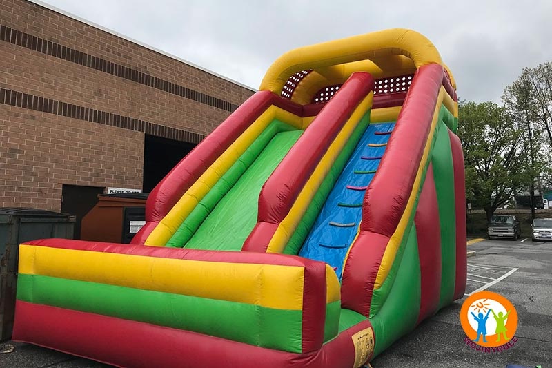 DS096 16.5ft Tall Delux Inflatable Dry Slide