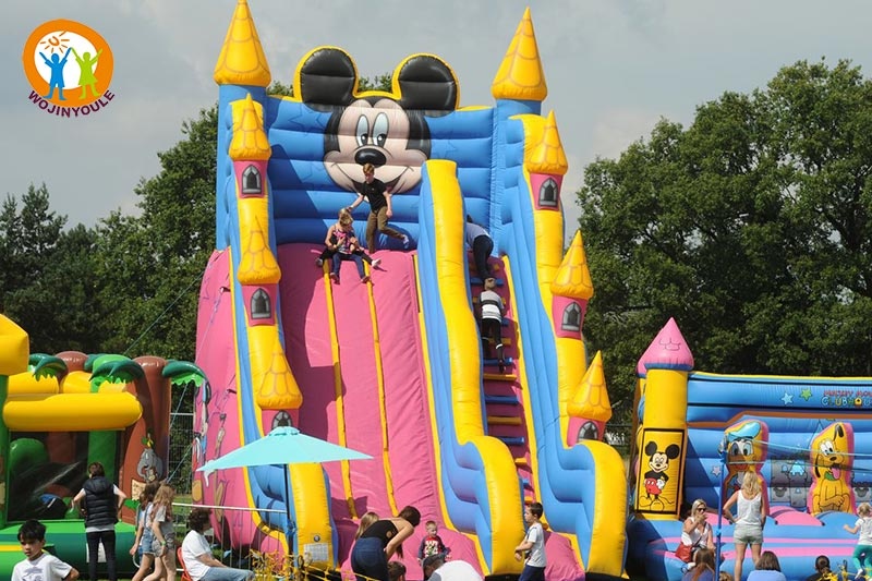 DS110 26ft Mickey Mouse Inflatable Dry Slide Even Slide