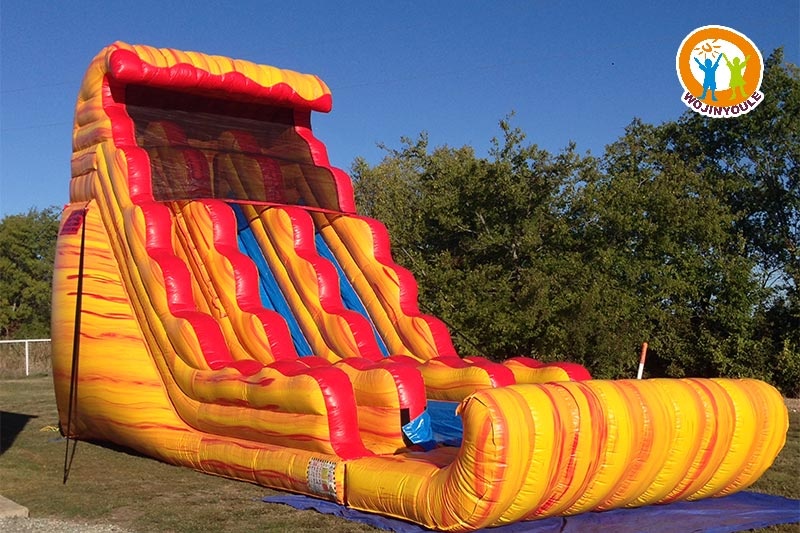 DS190 22ft Dual Lanel Fire N Ice Inflatable Slide