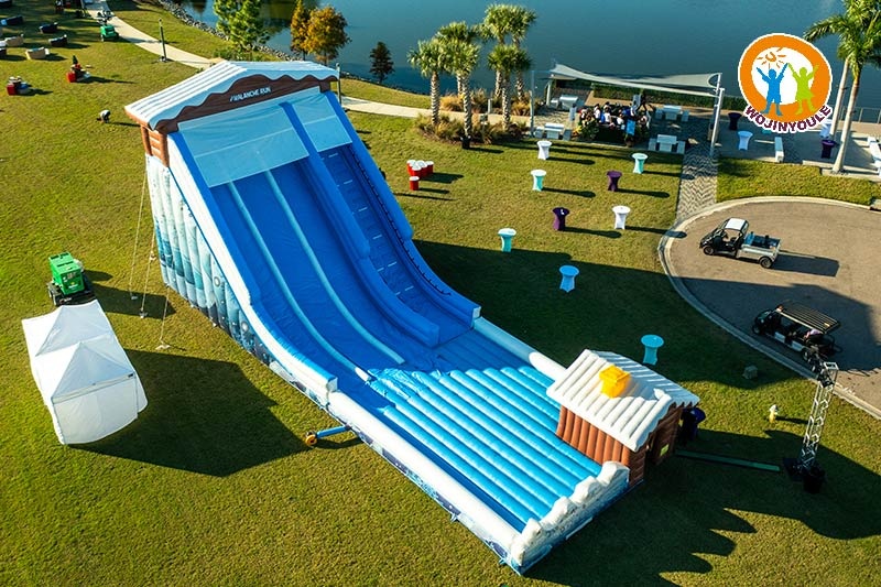 DS193 Giant Snow Tubing Inflatable Slide Tobogganing Straight Slide