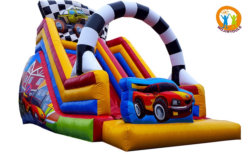 DS210 Race Car Single Lane 17ft Inflatable Dry Slide