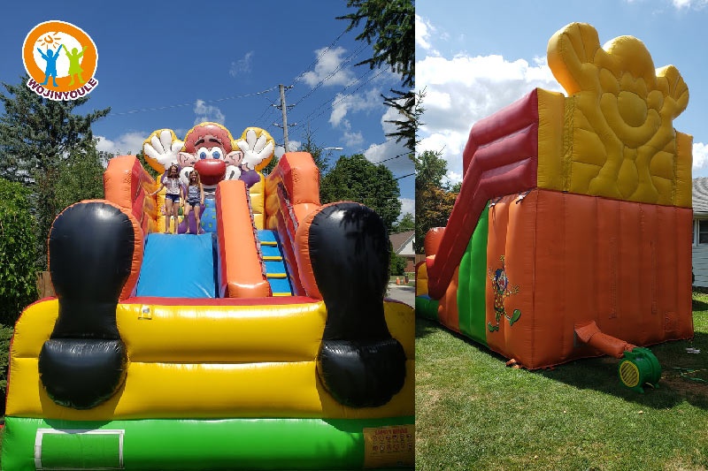 DS216 17ft Circus Theme Kids Inflatable Dry Slide