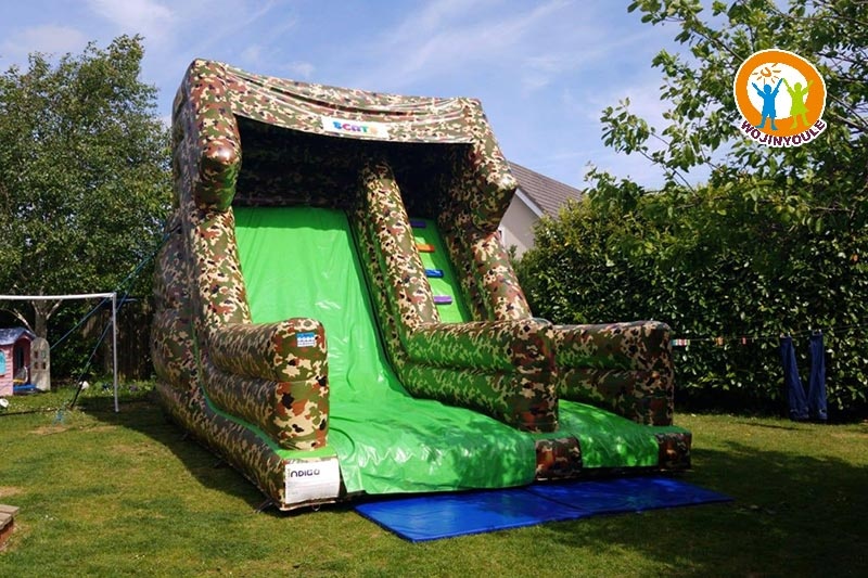 DS230 19ft Tall Army Combat Super Slide Inflatable Slide