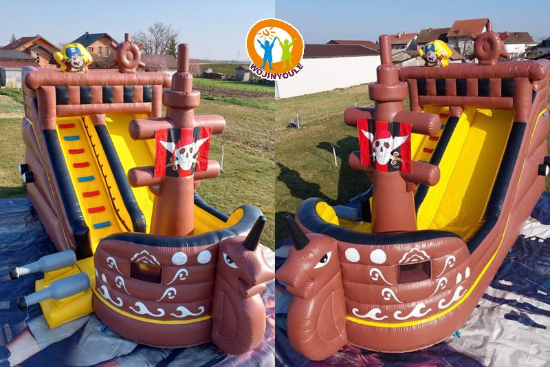 DS014 Pirate Ship Adventure Inflatable Dry Slide