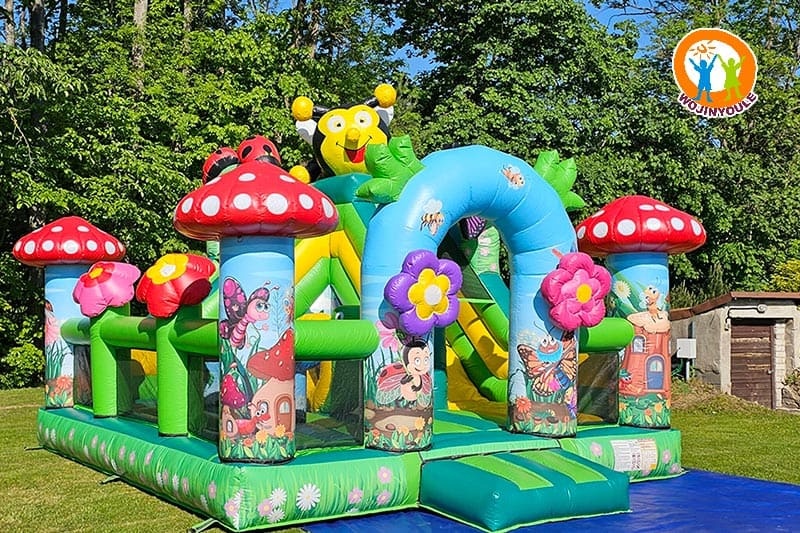 WB757 Animals Inflatable Dry Combo Bounce Slide Jumping Castle