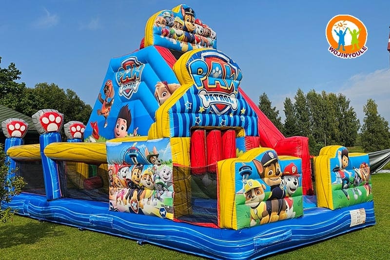WB758 PAW Patrol Dog Inflatable Dry Combo Bounce Slide Jumping Castle