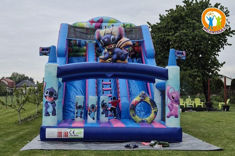 DS314 20ft Tall Stitch Dual Lane Inflatable Dry Slide
