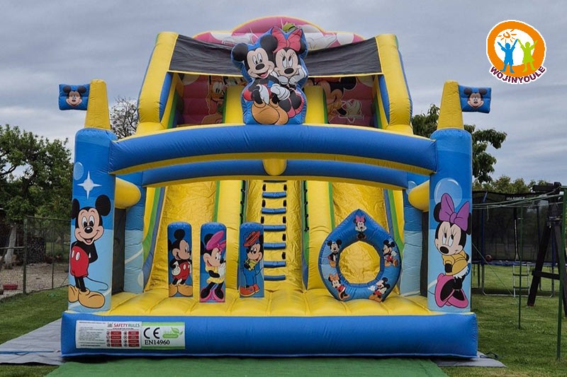 DS315 20ft Tall Disney Mickey Dual Lane Inflatable Dry Slide