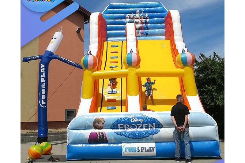 DS317 25ft Tall Frozen Inflatable Dry Slide