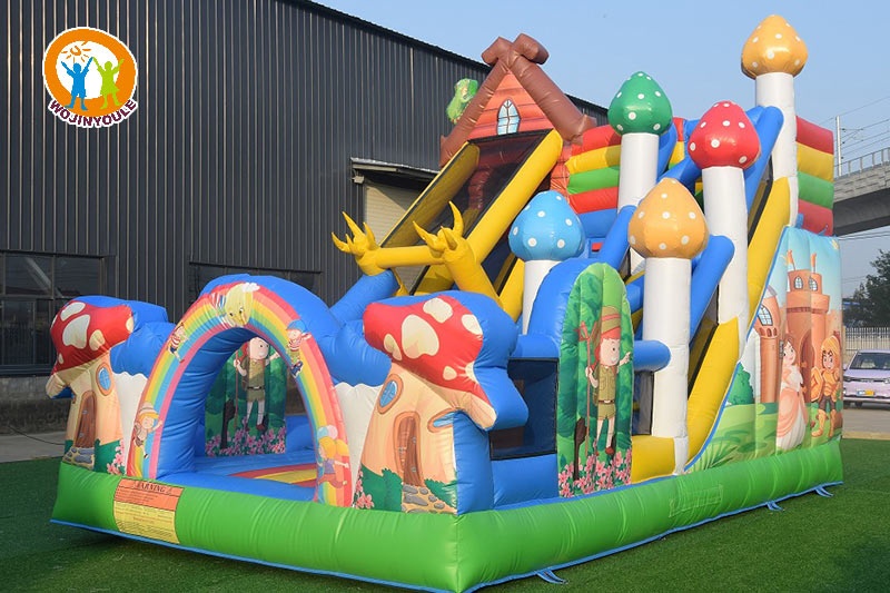 WB766 Fairy Tale Park Fun City Inflatale Castle Bouncer Slide