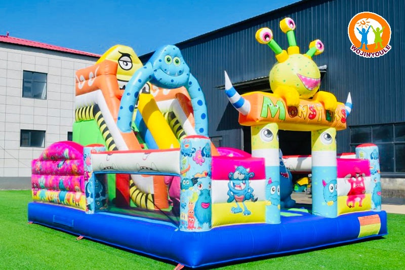 WB767 Monsters Park Fun City Inflatale Castle Bouncer Slide