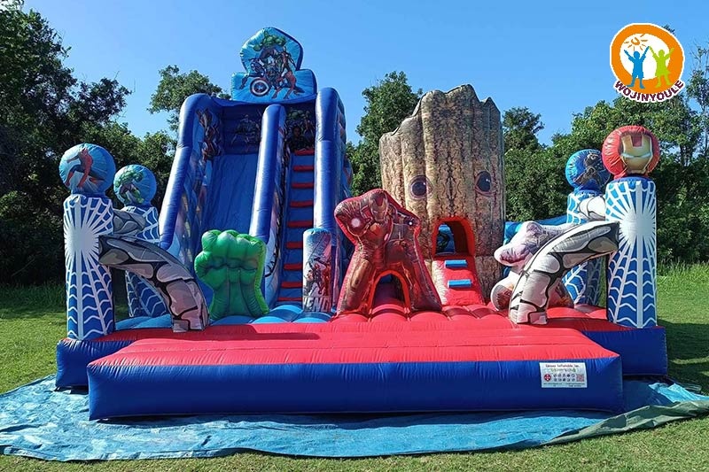 WB778 Marvel Heros Inflatable Dry Combo Bouncer Slide