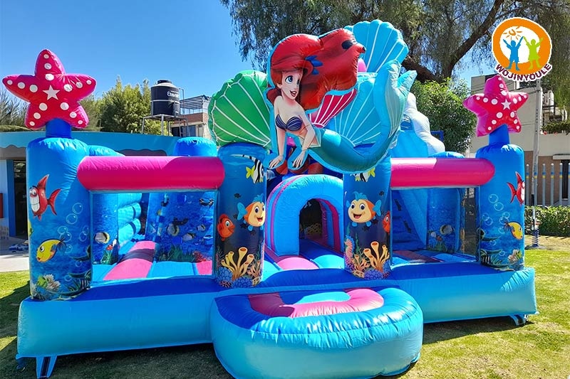 WB775 Mermaid Inflatable Combo Castle Bouncer Slide