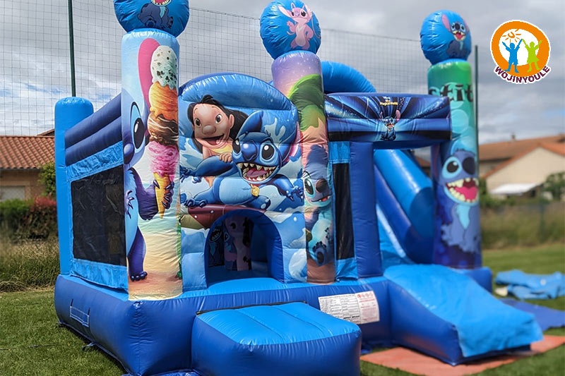 WB774 Lilo Stitch Inflatable Combo Castle Bouncer Slide