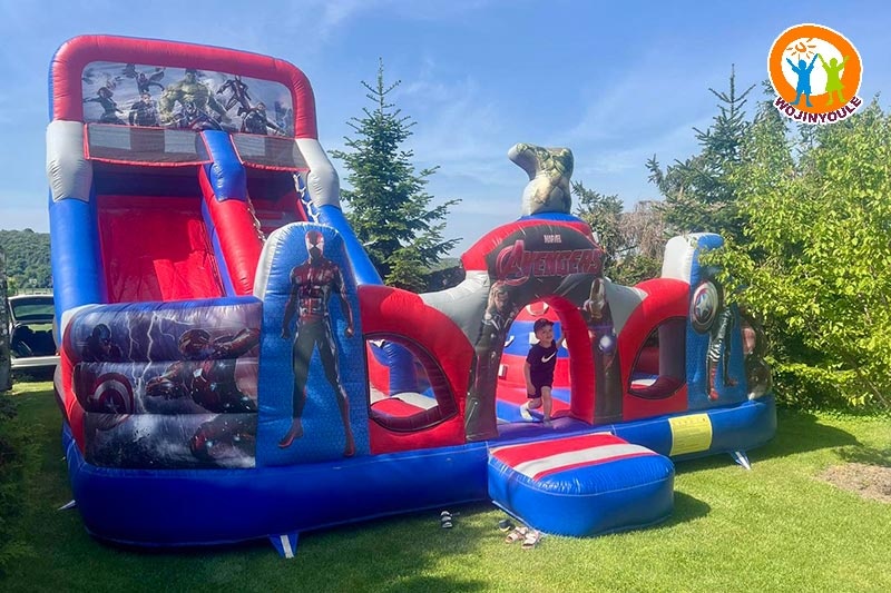 WB772 Avenger Super Hero Inflatable Combo Castle Bouncer Slide