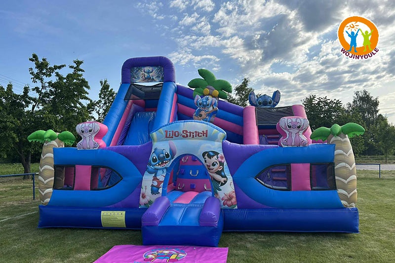 WB771 Lilo Stitch Inflatable Combo Castle Bouncer Slide