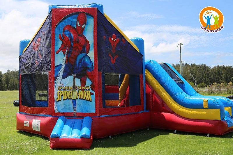 WJ142 Spiderman Inflatable Bounce Castle Combo Slide