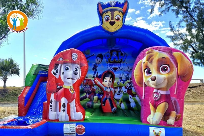 WB791 PAW Patrol Dogs Inflatable Combo Jumping Castle Slide