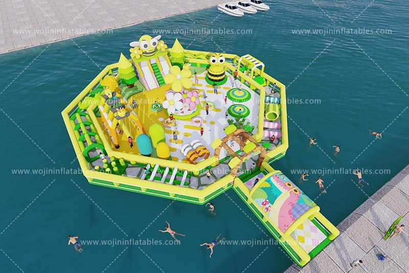 TP206 Commercial Outdoor Inflatable Water Jumping Park