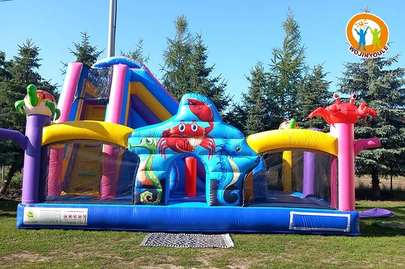 WB795 Ocean Inflatable Dry Combo Jumping Castle Funpark