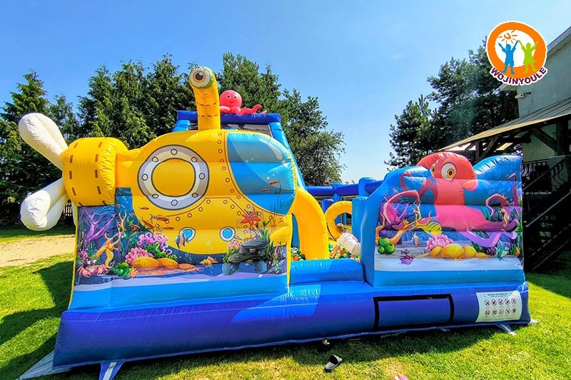 WB799 Submarine Ocean Inflatable Playground Jumping Castle Slide