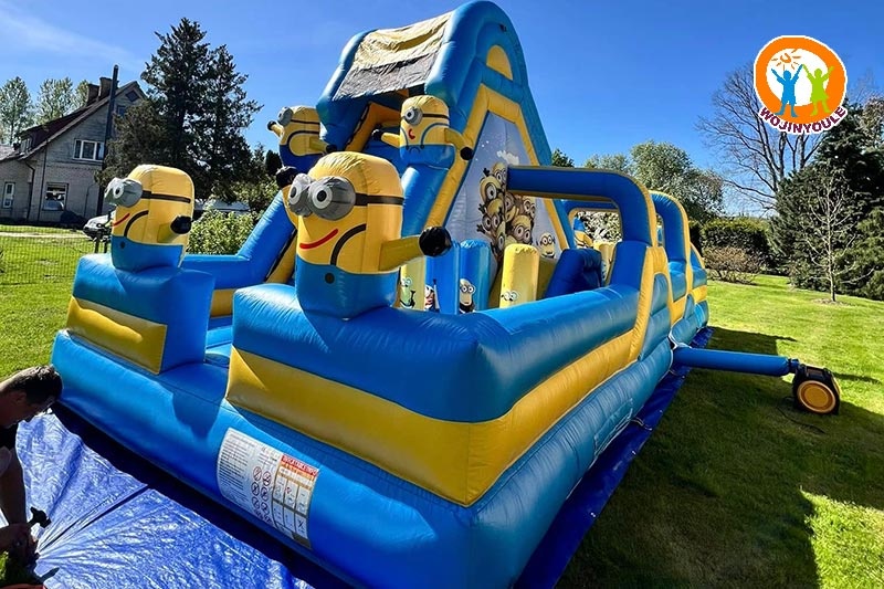 WB807 Minions Inflatable Bouncer Combo Obstacle with Slide