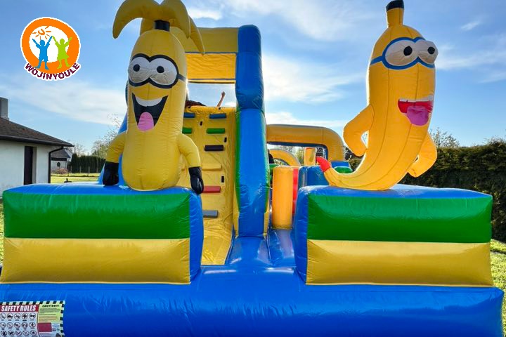 WB805 Minions Inflatable Bouncer Combo Obstacle with Slide