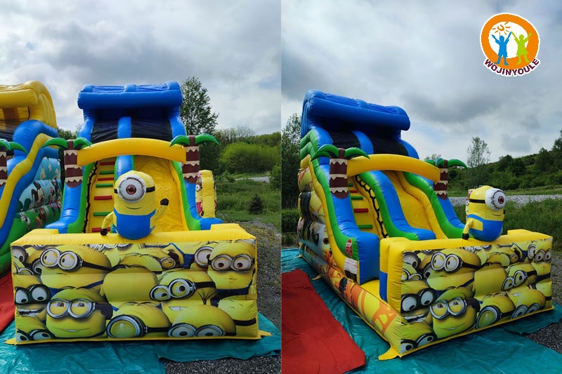WB406 Minions Inflatable Slide Bouncy Castle