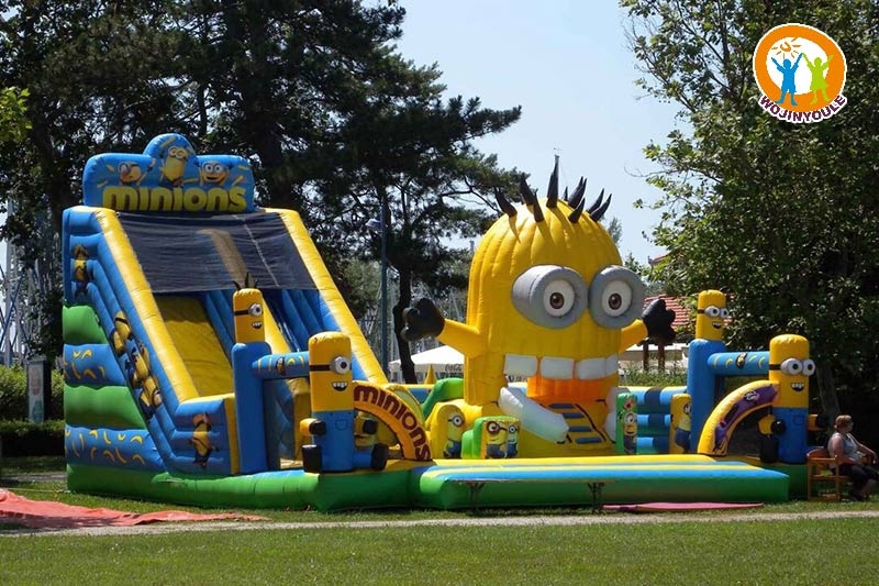 WB803 Minions Castle Inflatable Combo Jumping Slide Park Fun City