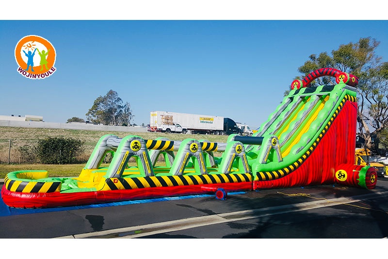 WW200 71ft Large Dual Lane Inflatable Hazard Water Slide