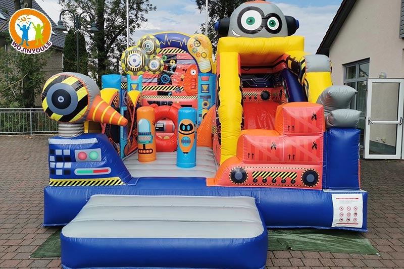 WB824 Robert Inflatable Dry Combo Bounce Slide Jumping Castle