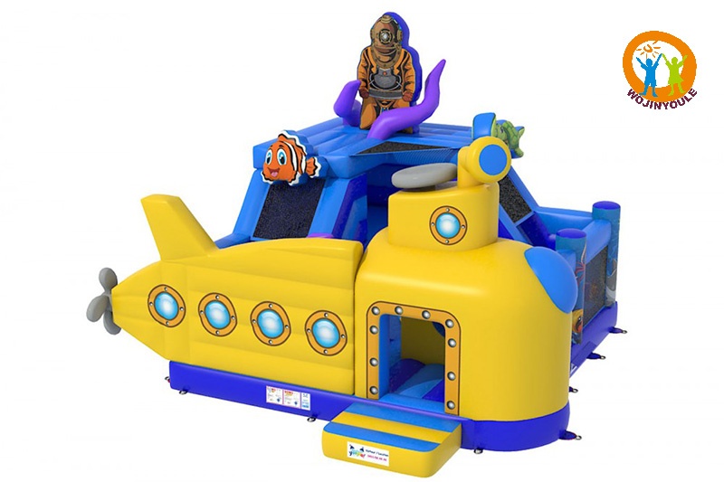 WB816 Submarine Inflatable Dry Combo Jumping Castle Bouncer Slide
