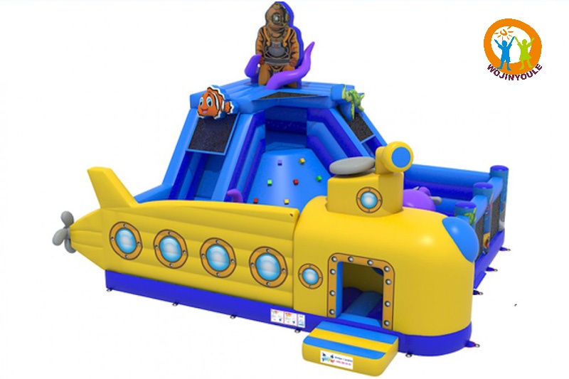 WB826 Submarine Inflatable Dry Combo Jumping Castle Bouncer Slide