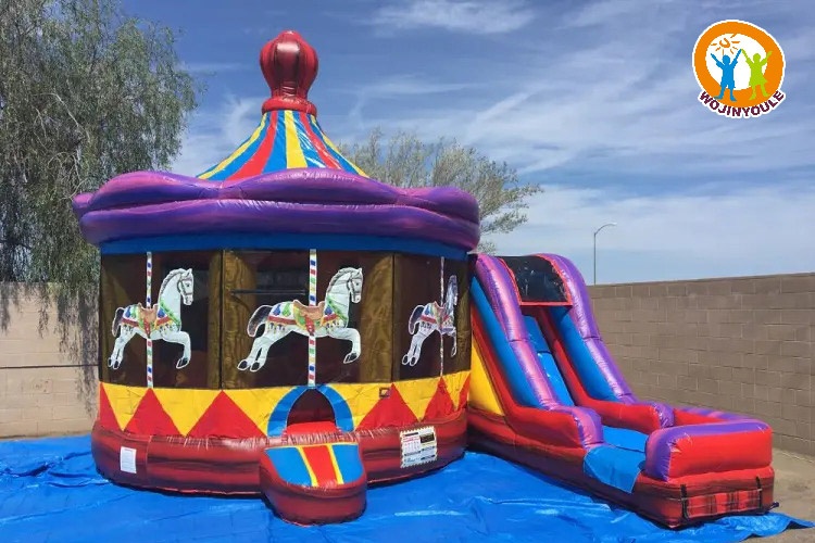 WB359 Carousel Rround Inflatable Combo Bouncer Slide