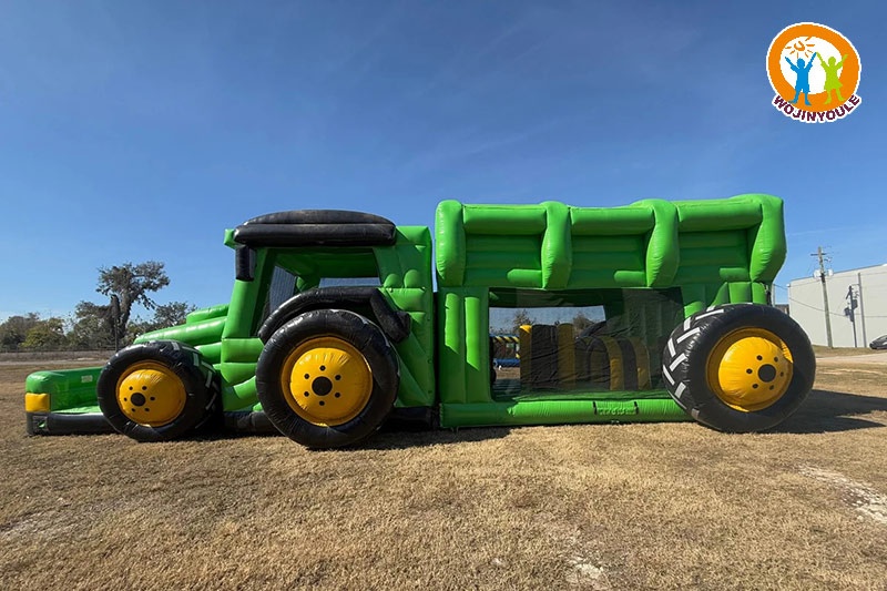 OC267 48ft Tractor Run 2pcs Challenge Inflatable Obstacle Course