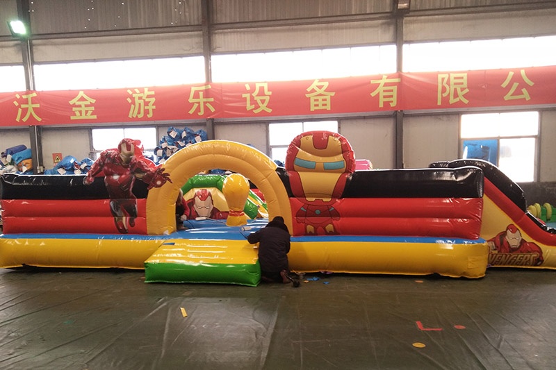 WJ027 Iron Man Jumping Castle Kids Inflatable Playground